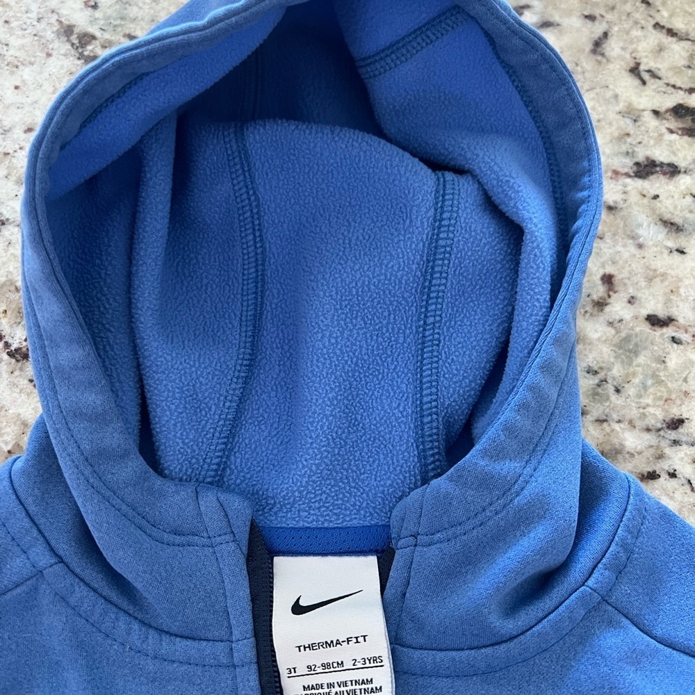 Nike Kids Blue Hoodie - Picture 5 of 6